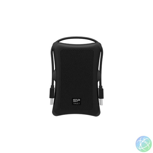 SILICON POWER 2.5" HDD USB 3.2 1TB Armor A30 ütésálló, Fekete