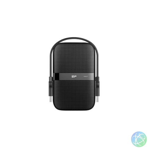 SILICON POWER 2.5" HDD USB 3.2 1TB Armor A60 ütésálló + vízálló, Fekete
