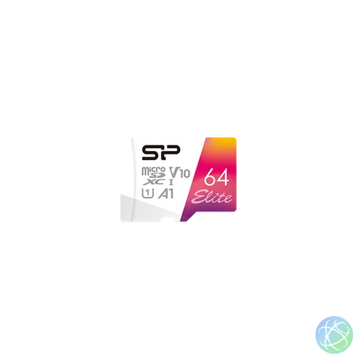 SILICON POWER Memóriakártya MicroSDXC 64GB CL10 UHS-I U1 V10 + adapter