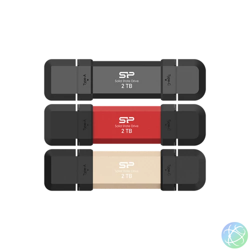 SILICON POWER Pendrive 250GB, DS72 USB 3.2 Gen2, Fekete