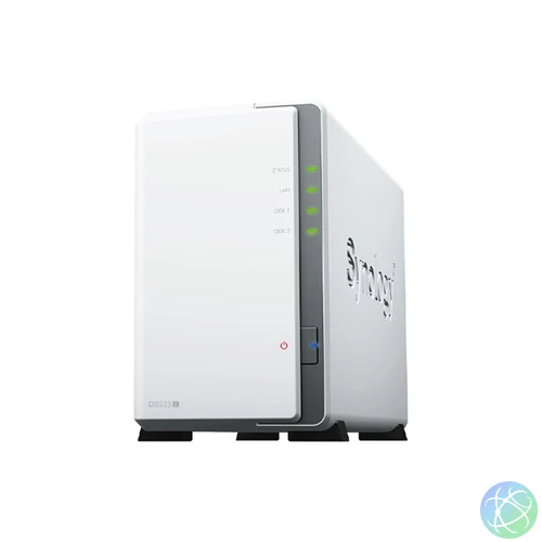SYNOLOGY NAS 2 fiókos DS223j Realtek RTD1619B 4x1,7GHz, 1GB DDR4, 1x1GbE, 2xUSB3.2Gen1
