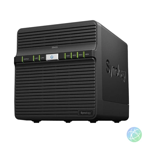 SYNOLOGY NAS 4 Fiókos DS423 Realtek RTD1619B 4x1,7GHz, 2GB DDR4, 2x1GbE, 2xUSB3.2 Gen1