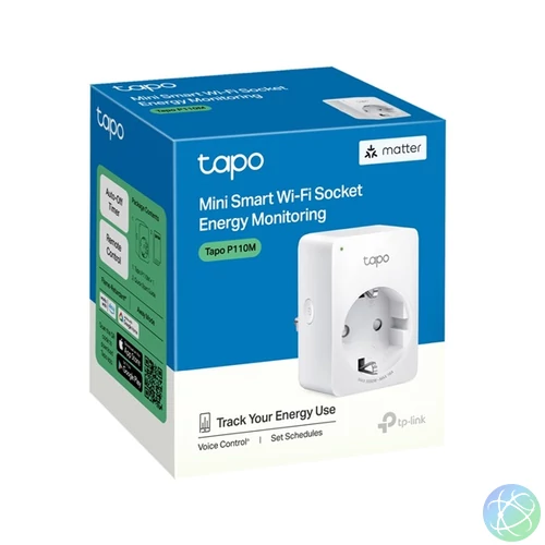 TP-LINK Okos Dugalj Wi-Fi-s Mini, Fogyasztás mérővel, TAPO P110M