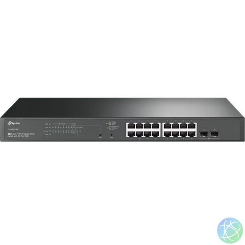 TP-LINK Switch 16x1000Mbps(16xPOE+) + 2xGigabit SFP, Menedzselhető, SG2218P