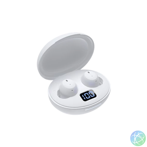 WHITE SHARK GEB-TWS02W VORTEX-W bluetooth fülhallgató, fehér