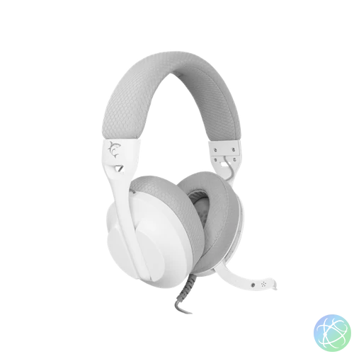 WHITE SHARK PARROT-W/G, GH-2440W/G, gamer fejhallgató, fehér/szürke