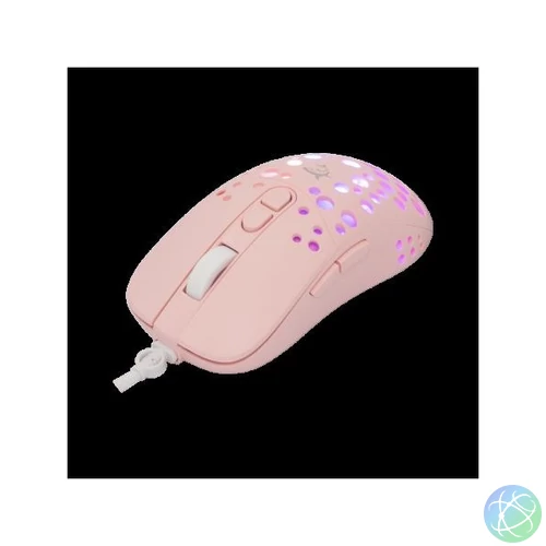 WHITE SHARK TRISTAN-P  WS GM-9004P vezetékes gamer egér 7D / 12000 dpi pink RGB