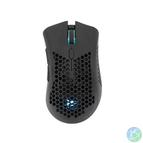WHITE SHARK LIONEL-B, WGM-5012B vezeték nélküli gamer egér, fekete, 10000 dpi