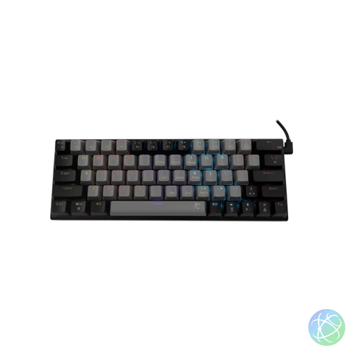 WHITE SHARK GK-002723V2-G-B/BL-HU WAKIZASHI-2/G-B/BL-HU mech.bill.szürke/fekete magyar,kék 64k