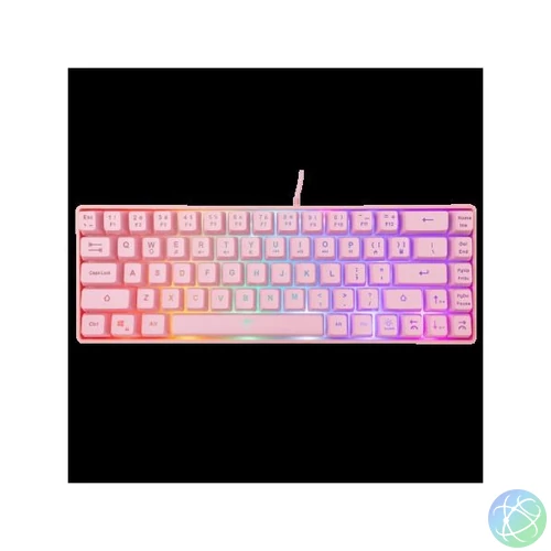 WHITE SHARK RONIN-P  WS GK-2201P-US  gamer billentyűzet, 68 gomb pink (angol)