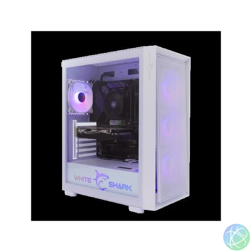 WHITE SHARK WARHEAD-3/W PC ház, E-ATX/ATX/M-ATX/ITX gamer, fehér