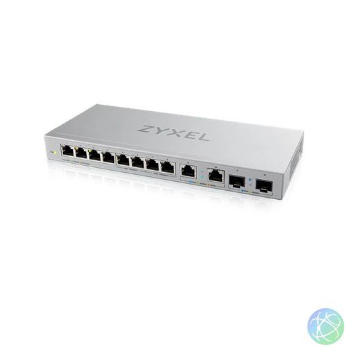 ZYXEL Switch 8x1000Mbps + 2x2500Mbps + 2xSFP+ Nem Menedzselhető, XGS1010-12-ZZ0102F