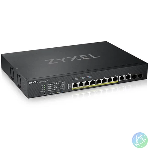 ZYXEL Switch 10x10Gpbs (8xPOE) + 2xGigabit SFP+, Menezdselhető Rackes, XS1930-12HP-ZZ0101F