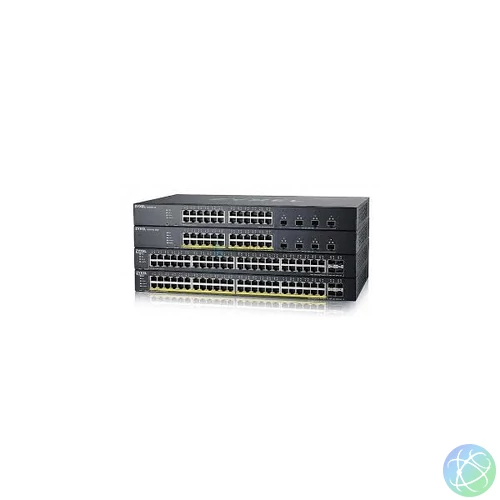ZYXEL Switch 48x1000Mbps + 4x10G SFP+, Fémházas Menedzselhető, Rackes, XGS1935-52-EU0101F