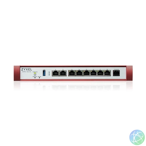 ZYXEL Tűztfal 1x2.5-GbE port + 6x1-GbE +1xPOE+ 1xUSB 3.0 + 1konzol port, USGFLEX200HP-EU0101F
