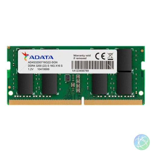 A-Data 16GB DDR4 3200MHz SODIMM notebook memória