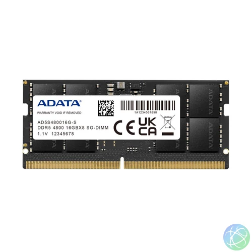 A-Data 16GB DDR5 4800MHz SODIMM notebook memória