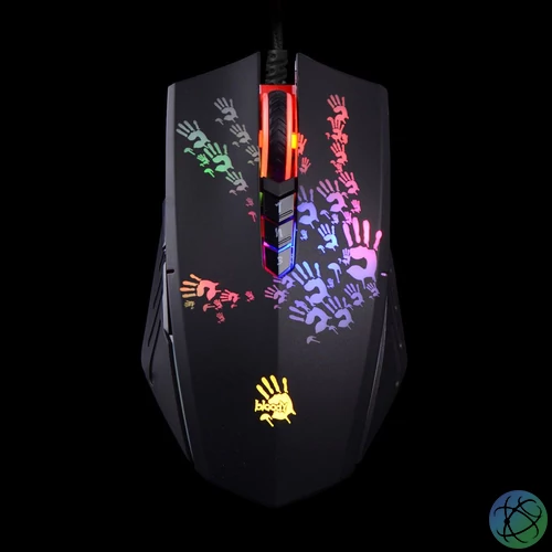 A4-Tech Bloody A60 Light Strike RGB Gaming Mouse Black egér
