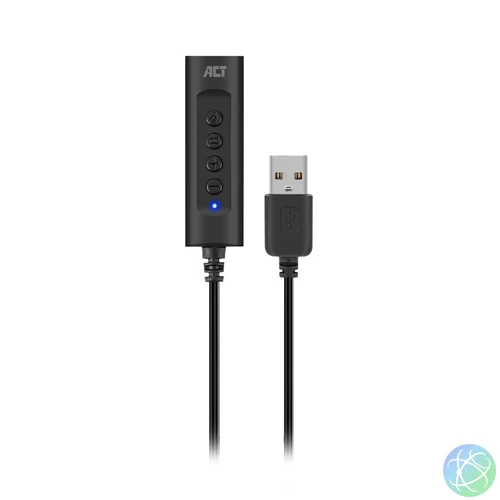 ACT AC9360 USB-A External Sound Card 2.0 USB Hangkártya