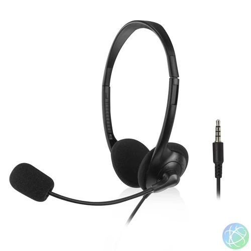 ACT AC9330 Headset with 3.5mm audio jack Black
