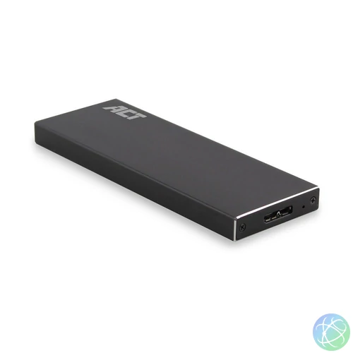 ACT AC1600 USB3.2 M.2 SATA SSD Enclosure Aluminium Design Black mobilrack / beépítő keret