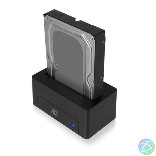 ACT AC1500 USB3.2 2,5"/3,5" SATA Hard Drive Docking Station mobilrack / beépítő keret