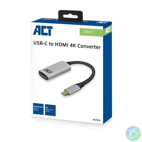 ACT AC7010 USB-C to HDMI Converter Silver speciális átalakító