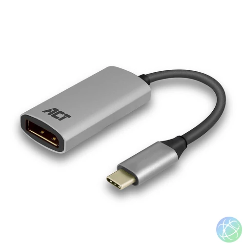 ACT AC7030 USB-C to DisplayPort 4K  Silver speciális átalakító