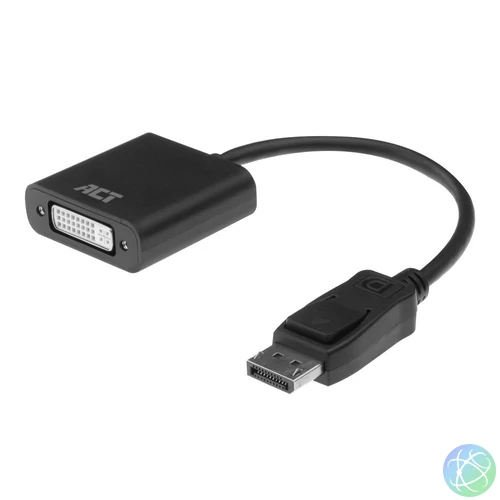 ACT AC7510 DisplayPort - DVI-I (Dual Link) (24+5) adapter Black speciális átalakító