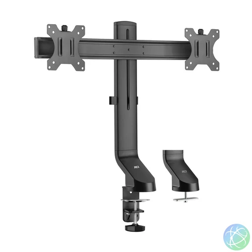 ACT AC8322 Dual Monitor Arm Office Quick Height Adjustment 10"-27" Black