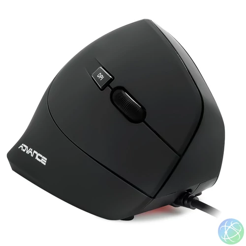 Advance Vertical Plus Mouse Black egér