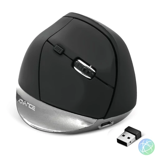 Advance Vertical Plus Wireless Mouse Black egér