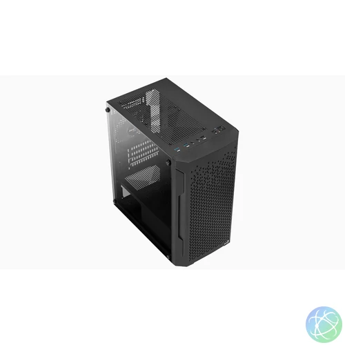Aerocool Trinity Mini Tempered Glass Black gépház