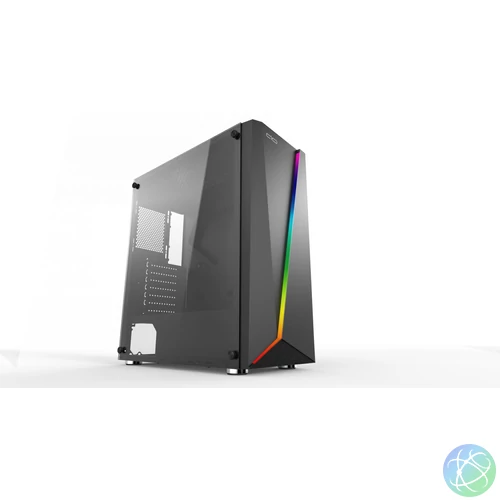 AIO Lumina Gamer Tempered Glass Black gépház
