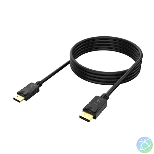 Akasa AK-CBDP27-20BK 16K DisplayPort to DisplayPort Cable 2m Black kábel