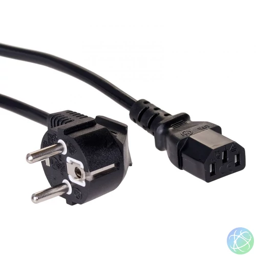 Akyga AK-PC-06A PC Power Cord Cable 3m Black kábel