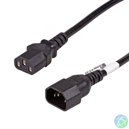 Akyga AK-PC-07A Extension Power Cable C13 / C14 3.0m Black kábel