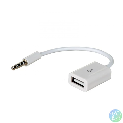 Akyga AK-AD-24 USB/MiniJack 15cm Adapter White speciális átalakító