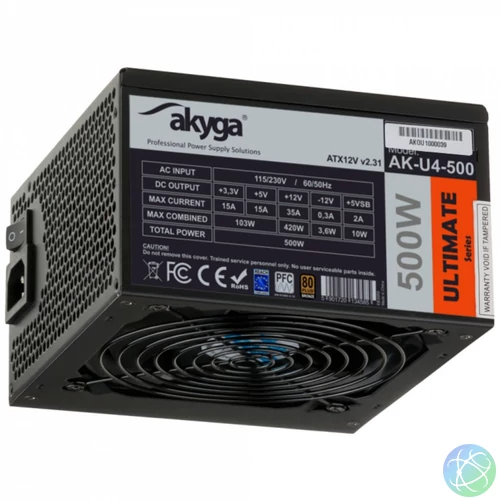 Akyga 500W 80+ Bronze ATX AK-U4-500 tápegység