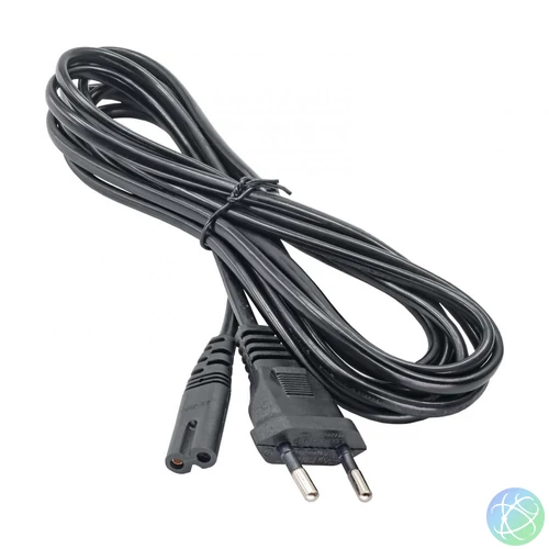 Akyga AK-RD-02A Eight Power Cord cable 3m Black kábel