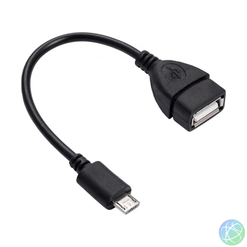 Akyga AK-AD-09 USB-A /microUSB-B adapter cable 0,15m Black kábel