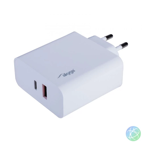 Akyga AK-CH-15 20V/3.25A 65W Quick Charge 3.0 White töltő