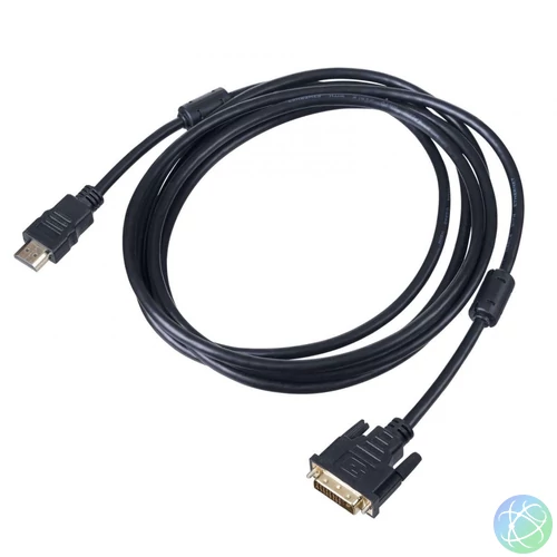 Akyga AK-AV-13 HDMI / DVI-D (Dual Link) (24+1) Cable 3m Black kábel