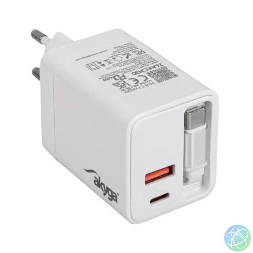 Akyga AK-CH-30 65W Wall Charger White töltő