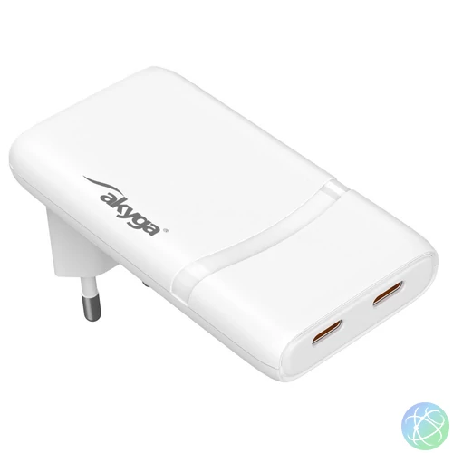 Akyga AK-CH-32 65W Wall Charger White töltő