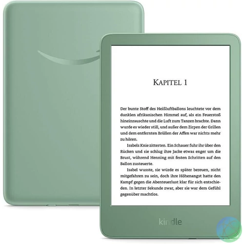 Amazon Kindle (2024) 6" E-book olvasó 16GB Matcha Green (Reklám mentes)
