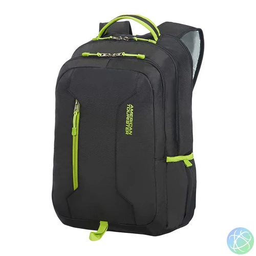 American Tourister Urban Groove UG4 Laptop Backpack 15,6" Black/Lime Green notebook táska