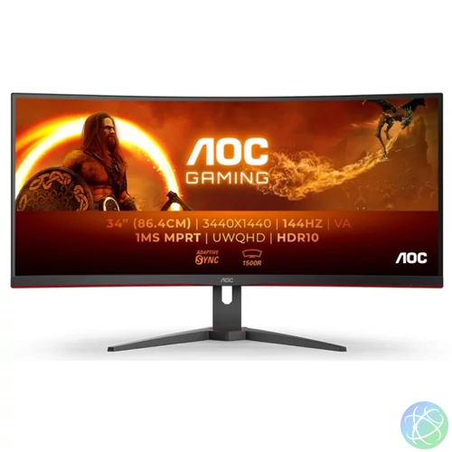 AOC 34" CU34G2XE/BK LED Curved monitor