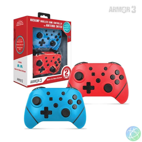 ARMOR3 NuChamp Nintendo Switch Gamepad Red/Blue (2-pack)