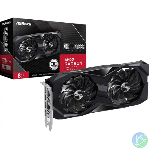 ASRock Radeon RX7600 Challenger 8GB OC videókártya